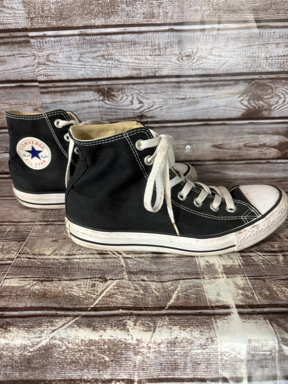 Black Converse Chuck Taylor All Star High Top Sneakers Mens 7 Womens 9